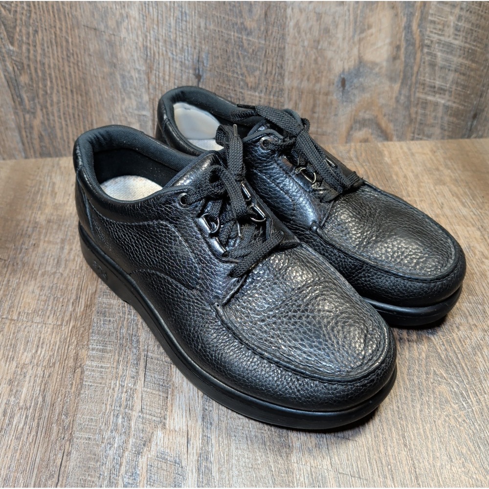SAS Bout Time Men's Size 11 WW Black Comfort Leather Walking Shoes Sneakers